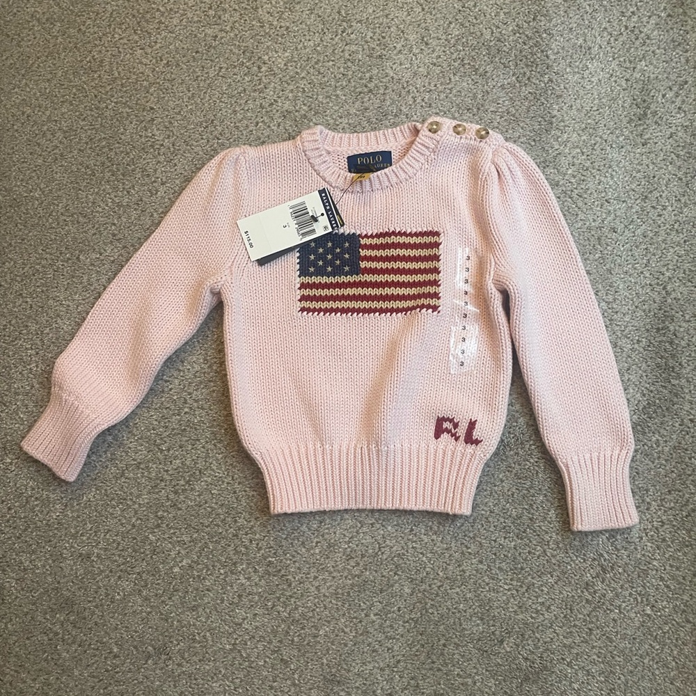 Ralph Lauren Toddler Flag Sweater